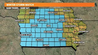 IOWA WEATHER FORECAST: Significant winter storm will lead to dangerous travel this week
