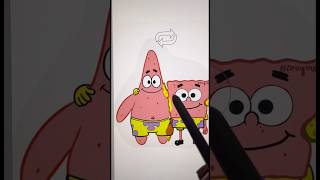 SpongeBob X Patrick ⭐️ #art #explore #edit #drawing #artist #shorts #spongebob #switch
