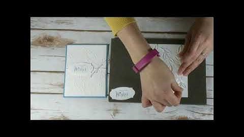 Tuesday Tip: Faux Embossing with Thinlits Dies