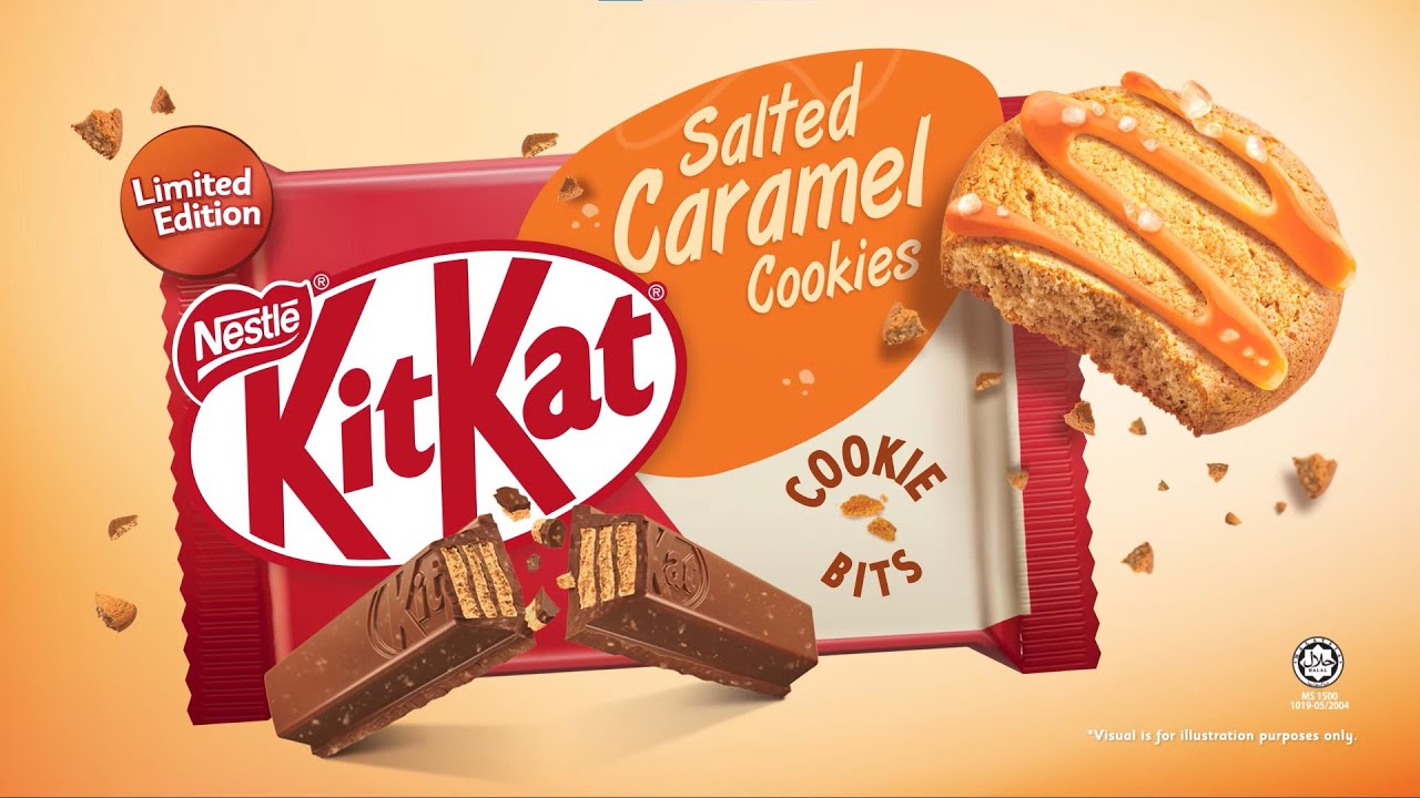 KitKat® Salted Caramel Cookies - YouTube