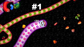 Worms Zone .io - Hungry Snake - Hyper Hybrid Casual - Gameplay Walkthrough (iOS & Android) screenshot 5