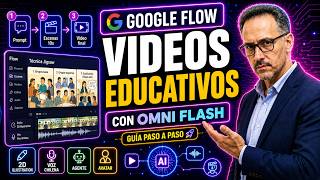 Nuevo ! Cómo crear videos educativos explicativos con Google Flow y Omni Flash -Tutorial paso a paso