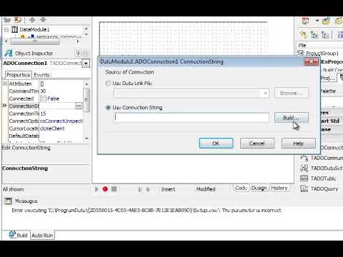 Connecting to an Access Database in Delphi 2010 - Part 1/2