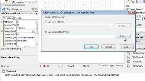 Connecting to an Access Database in Delphi 2010 - Part 1/2