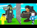 Mutant clock man vs hammer camera man  minecraft