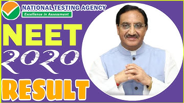 NEET result 2020 Declared| NEET result 2020• HRD Minister Live on NEET result| NEET 2020 result out|