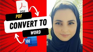 كيفية تحويل ملف PDF الى WORD  في اقل من دقيقة | How to Convert PDF to Word