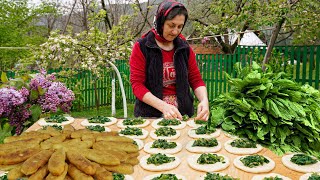 День весны в деревне! - Приготовление вкусных домашних жареных булочек