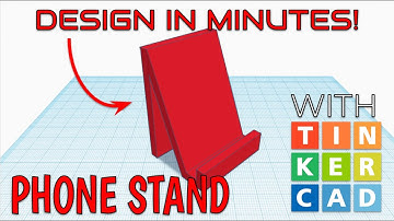 How To Make A Phone Stand with Tinkercad in Minutes!