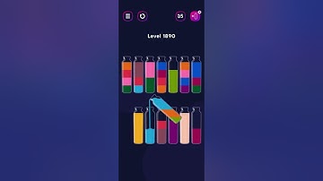 Get Color Level 1890 #colorgames #watersortpuzzle #watersort