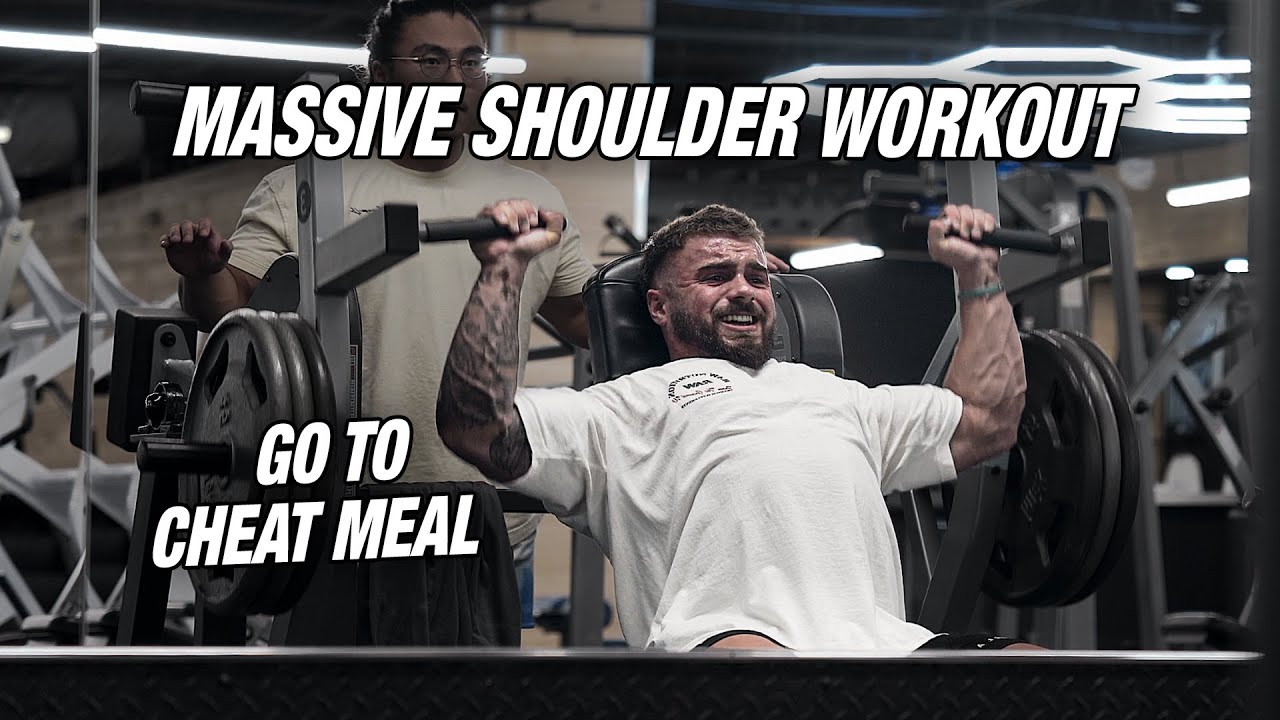 MASSIVE SHOULDER WORKOUT | Go To Cheat Meal