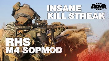 ARMA 3 RHS KOTH: M4 SOPMOD - Insane kill streak