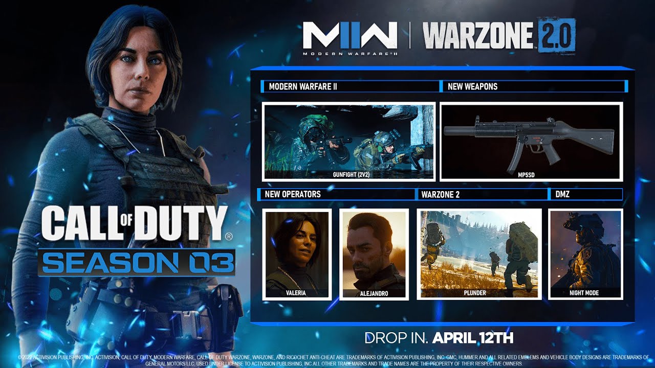 Warzone 2' And 'Call Of Duty: Modern Warfare II' Season 3 Start