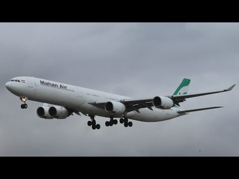 Mahan Air Airbus A340-600 Landing & Take Off Barcelona El Prat