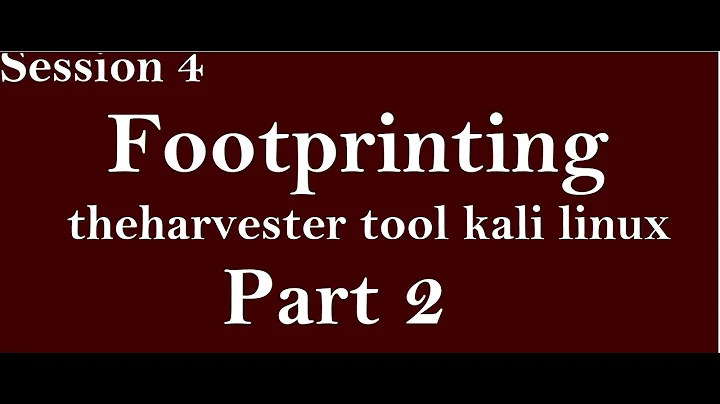 theharvester tool Kali Linux | Information Gathering tool theharvester tutorial Kali Linux