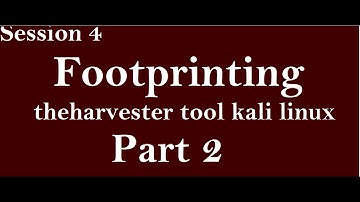 theharvester tool Kali Linux | Information Gathering tool theharvester tutorial Kali Linux