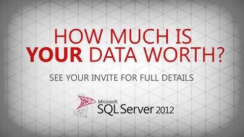 Big Data Symposium SQL Server 2012