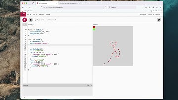 p5js basic painting app