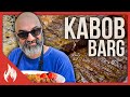 Persian kabob barg grilled tenderloin skewers          