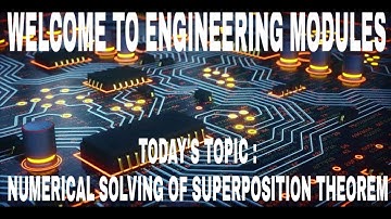 NUMERICAL SOLVING OF SUPERPOSITION THEOREM