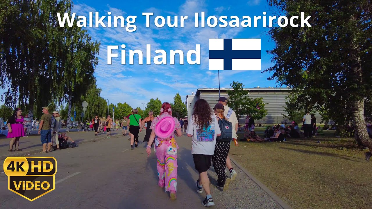 illosarirock Festival Joensuu, Finland walking Tour 4K HDR