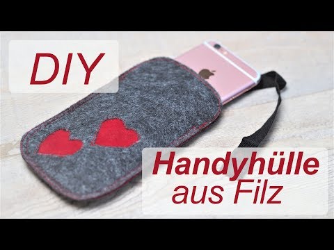 Handyhülle nähen aus Filz - Annas Adventskalender im November - Türchen 5