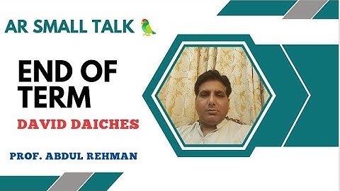 End of Term David Daiches