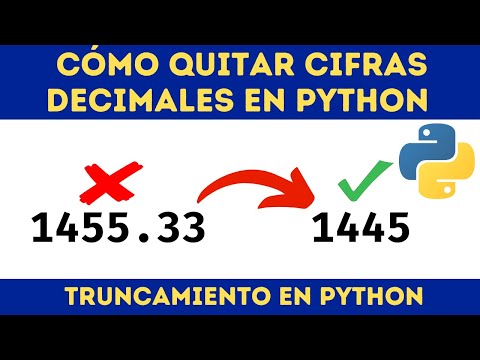 CÓMO TRUNCAR DECIMALES EN PYTHON
