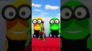 GTA 5 Spider-Man Amazing Stunts and Ragdolls (Euphoria Physics) #shorts