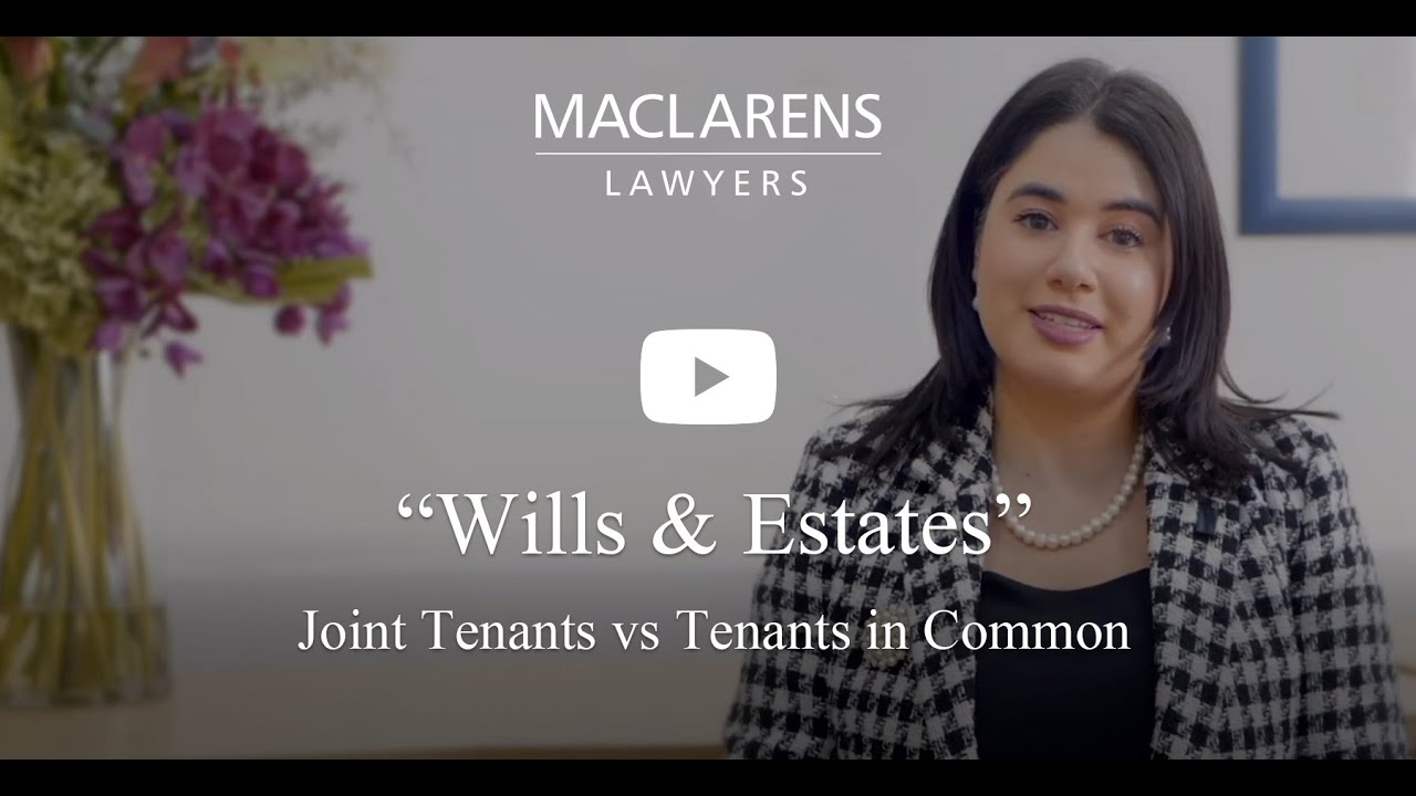 Wills & Estates Insights: Joint Tenants vs Tenants in Common - YouTube