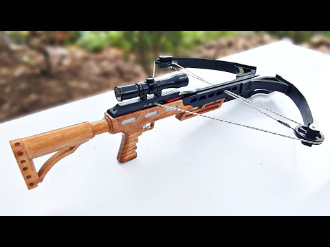 DIY Crossbow - How to Make Super Strong Crossbow Bamboo