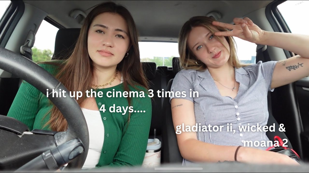 CINEMA VLOG: i go watch gladiator ii, wicked and moana 2
