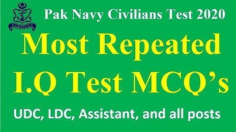 Pak Navy Civilians Test MCQ