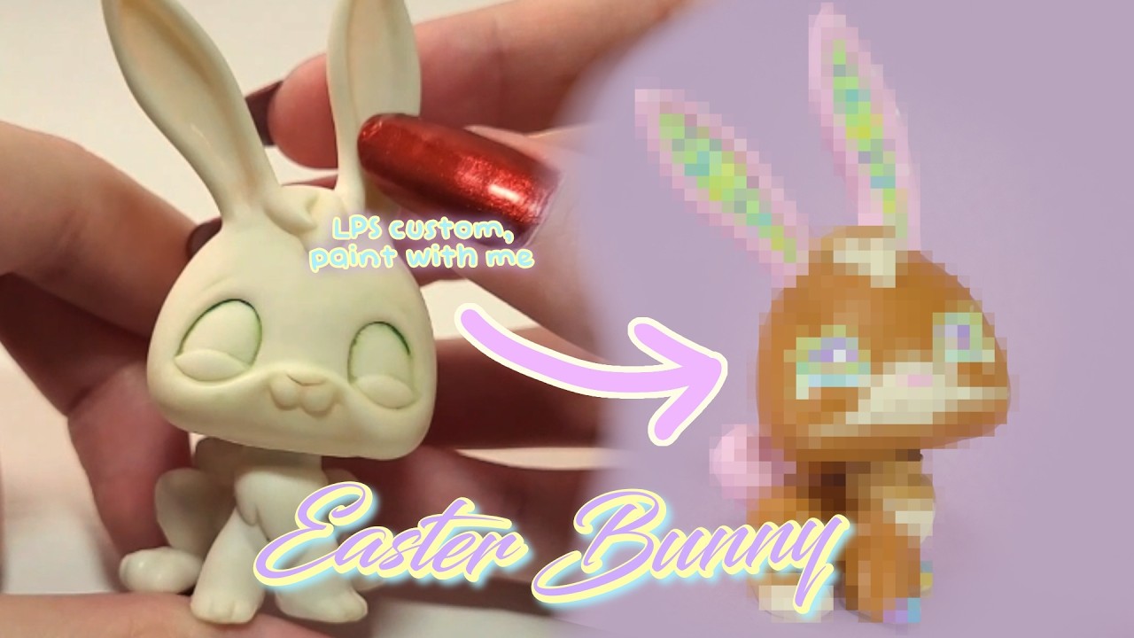 Making the cutest, most adorable easter bunny for spring | LPS custom ...