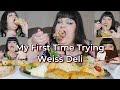 My First Time Trying Weiss Deli Mukbang Lip Smacking * Slurping * Finger Licking Mm MM Fun