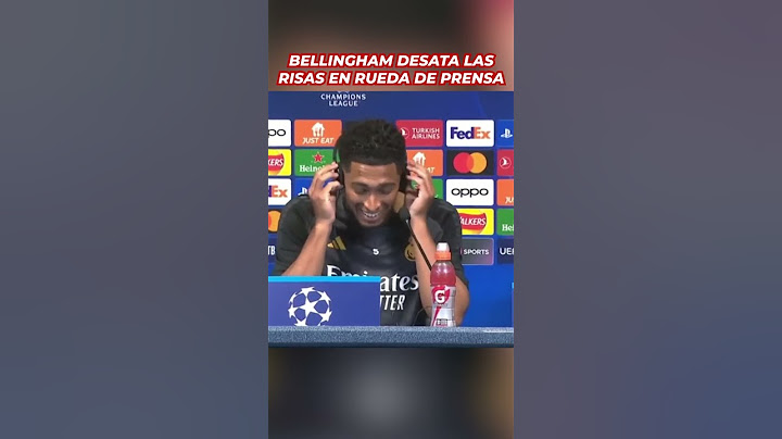 BELLINGHAM desata LAS RISAS en RUEDA DE PRENSA | MAN. CITY vs. REAL MADRID