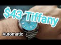 Holidays Tiffany blue watch! $43 Rolex Oyster Perpetual Homage. Benyar BY-5185M review and unboxing