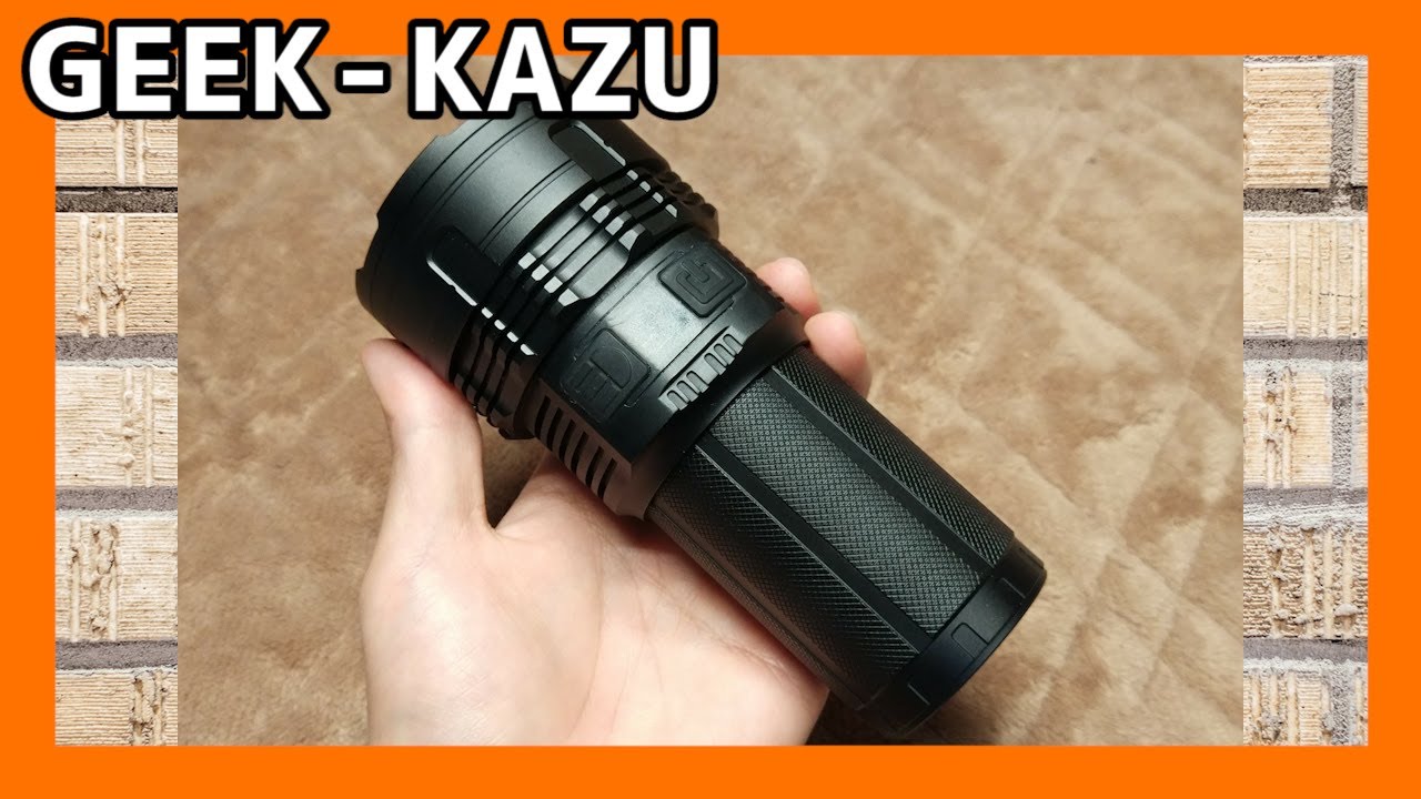 超強力懐中電灯 普通のフラッシュライトの85倍 8500lmの超最強の明るさ Imalent Dt35 8500 Geek Kazu