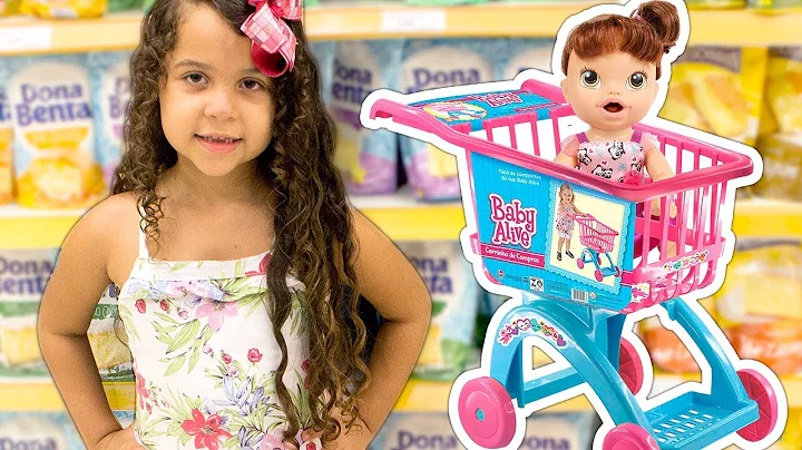 BABY ALIVE E SARAH FAZENDO COMPRAS NO SUPERMERCADO