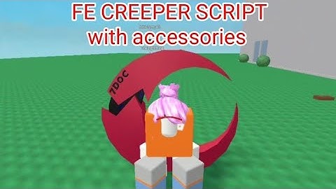 FE CREEPER SCRIPT with accessories played at Roblox FENCING game - see script link on comments