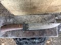 Knife with no power tools challenge! Forging a knife with zero power tools!