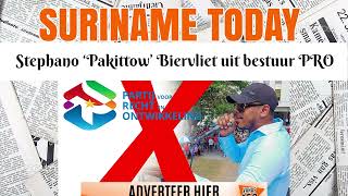 Stephano ‘Pakittow’ Biervliet uit bestuur PRO | Suriname Today