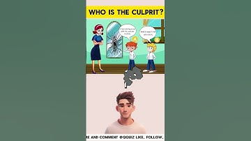 Who is the culprit? #riddlechallenge #riddleoftheday #enigma #logicpuzzles #riddle #brainteasers