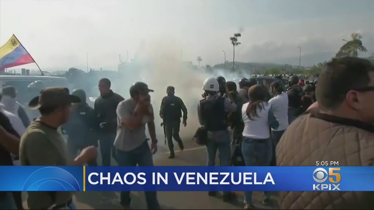 Chaos Overtakes Venezuela As Guaido Calls For Uprising To Topple Maduro - YouTube