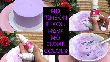How to make purple colour how to make violet colour purple whipping cream