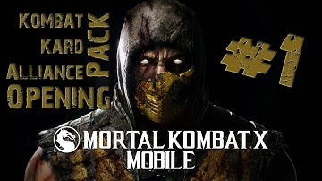 Mortal Kombat X IOS - Kombat pack, Kard Pack, Alliance Pack Opening - #1