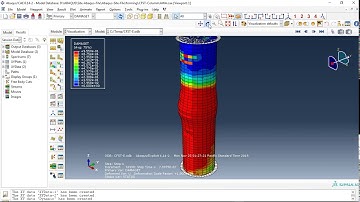 circular concrete-encased concrete-filled steel tube column subjected to axial compression-Abaqus