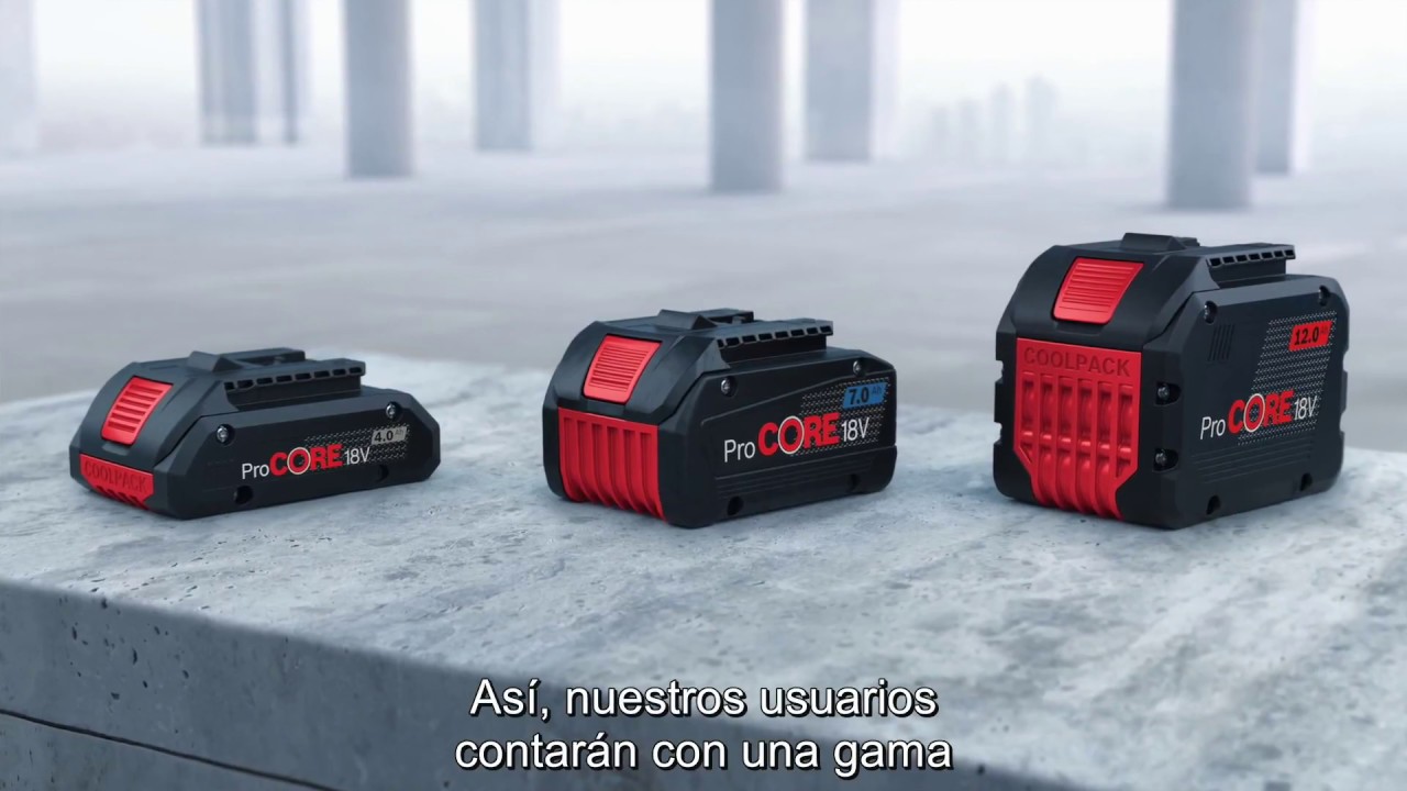 Gama de baterías Bosch ProCORE18V, Nuestras baterías más potentes