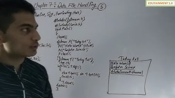 Class 12 Computer Science Chapter 7 Data File Handling  (Video 5)