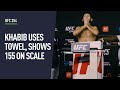 Khabib makes weight with towel ahead of UFC 254 clash with Justin Gaethje